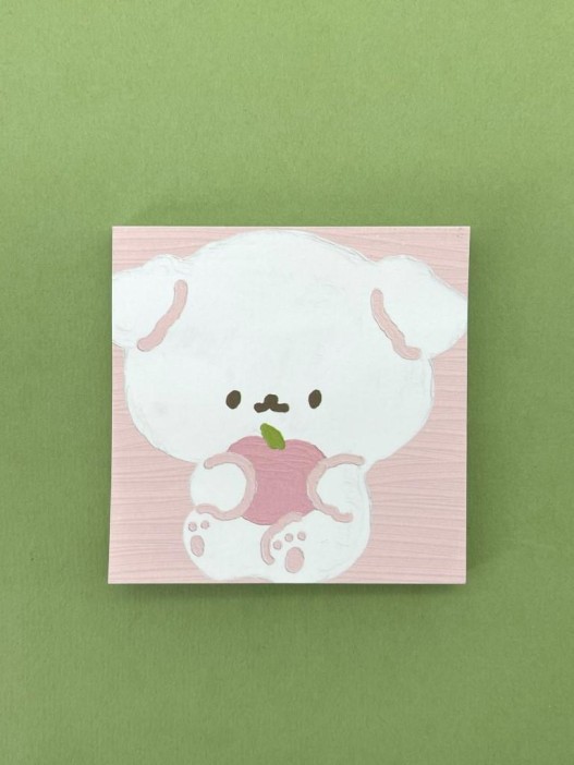 Блок стикер для записей &quot;Cute friends&quot;, pink 