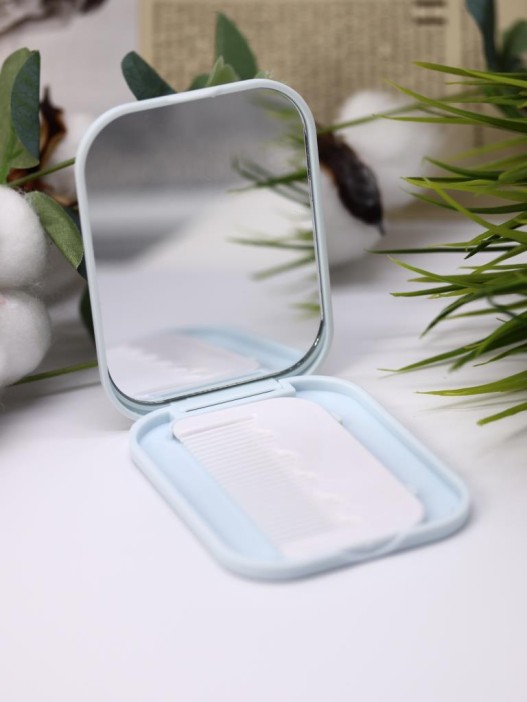 Зеркало с расческой &quot;Carrot dog&quot;, grey 