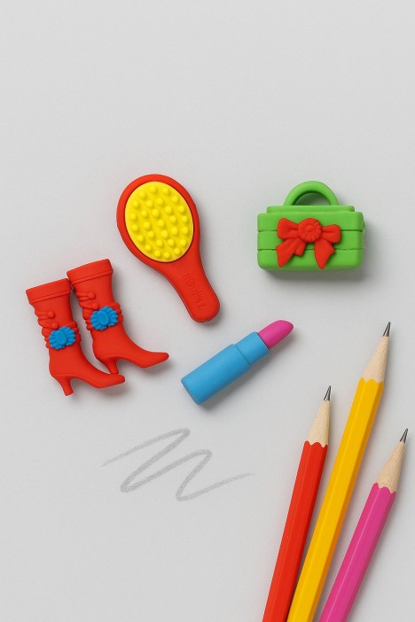 Ластики &quot;Red boots&quot;, 4 шт. в наборе 