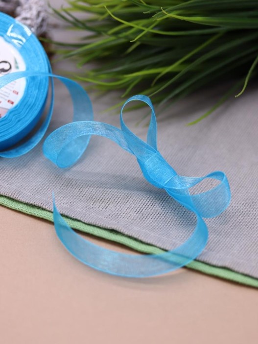 Лента для декора и подарков &quot;Ribbon of magic&quot;, dark blue (1,5 см*1 м) 