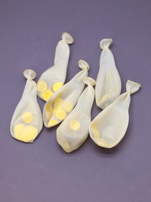 Набор воздушных шаров 6 шт. &quot;Glimmer globe&quot;, gold (30 см) 