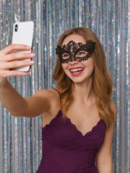 Праздничный занавес, дождик для фотозоны "Gleaming rain", shiny grey (100*200 см)