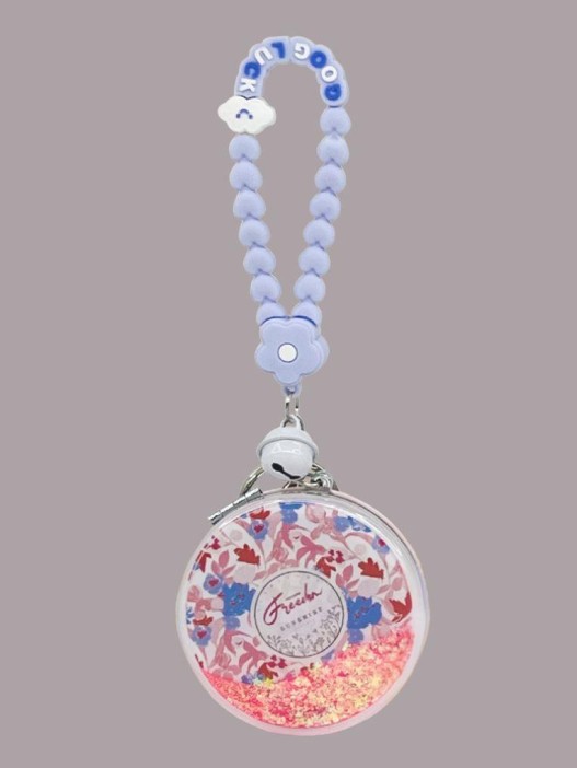 Зеркало-шейкер раскладное с шнурком &quot;Fresh&quot;, голубое, шоу-бокс 12 шт. 