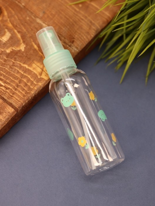 Дорожная бутылочка &quot;Drawings&quot;, green (100 ml) 