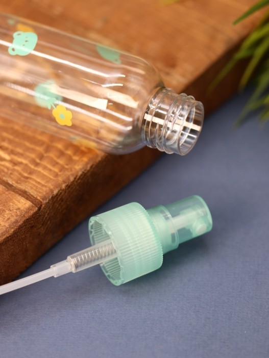 Дорожная бутылочка &quot;Drawings&quot;, green (100 ml) 