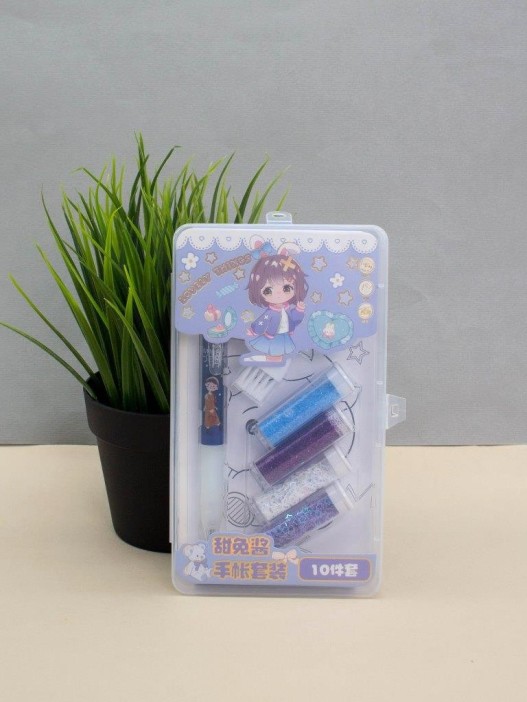 Клеевая ручка с блестками 4 цвета &quot;Lovely things&quot;, blue 