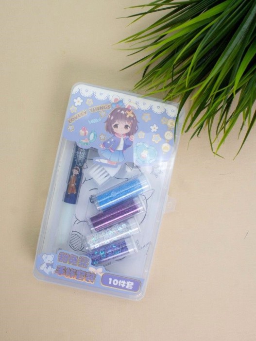 Клеевая ручка с блестками 4 цвета &quot;Lovely things&quot;, blue 
