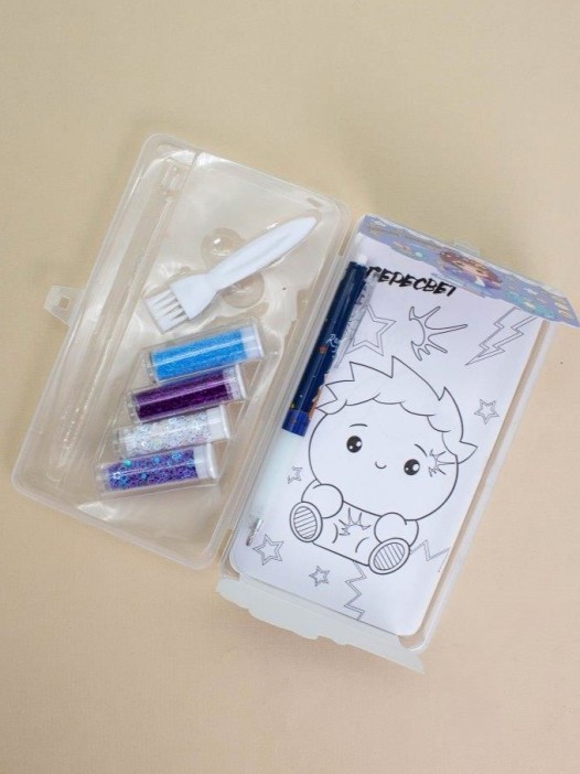 Клеевая ручка с блестками 4 цвета &quot;Lovely things&quot;, blue 