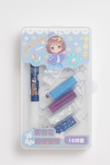 Клеевая ручка с блестками 4 цвета &quot;Lovely things&quot;, blue