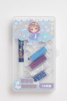 Клеевая ручка с блестками 4 цвета "Lovely things", blue