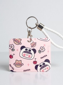 Футляр для карт "Panda girl and bear"