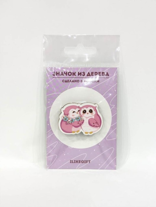 Значок ECO из дерева "SOVA friends" 