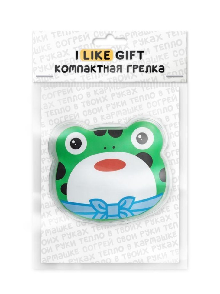 Карманная грелка многоразовая iLikeGift "Уютная лягушка"