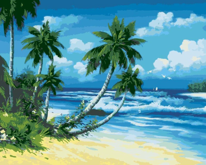 Картина по номерам Солнечный берег 