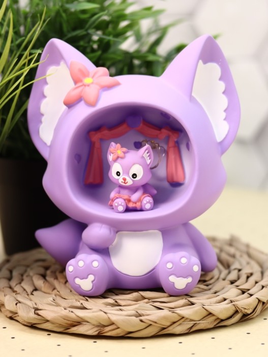 Ночник «Fox flower», purple (18 см), пластик 