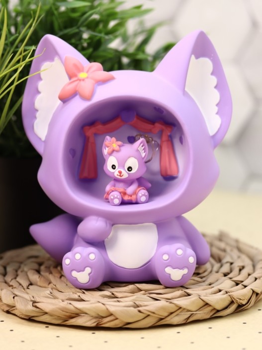 Ночник «Fox flower», purple (18 см), пластик 
