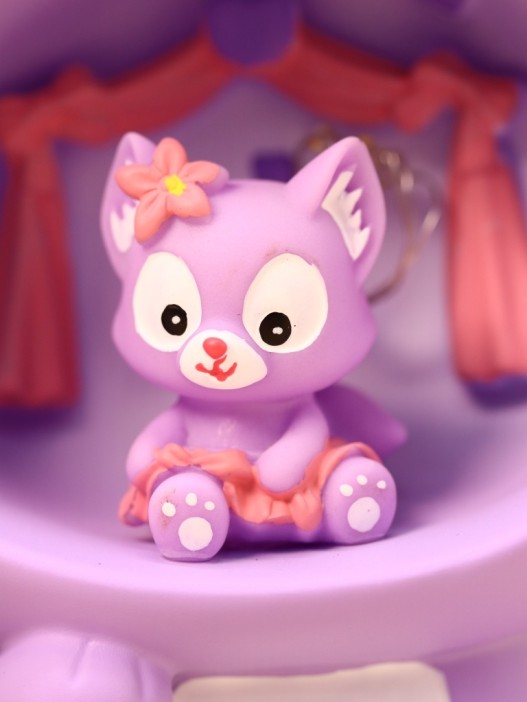 Ночник «Fox flower», purple (18 см), пластик 