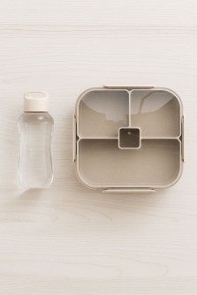 Набор ланчбокс 1050 мл и бутылка 320 мл "Простоё ПП", бежевый