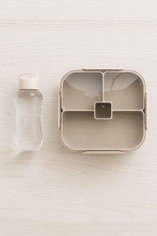 Набор ланчбокс 1050 мл и бутылка 320 мл "Простоё ПП", бежевый