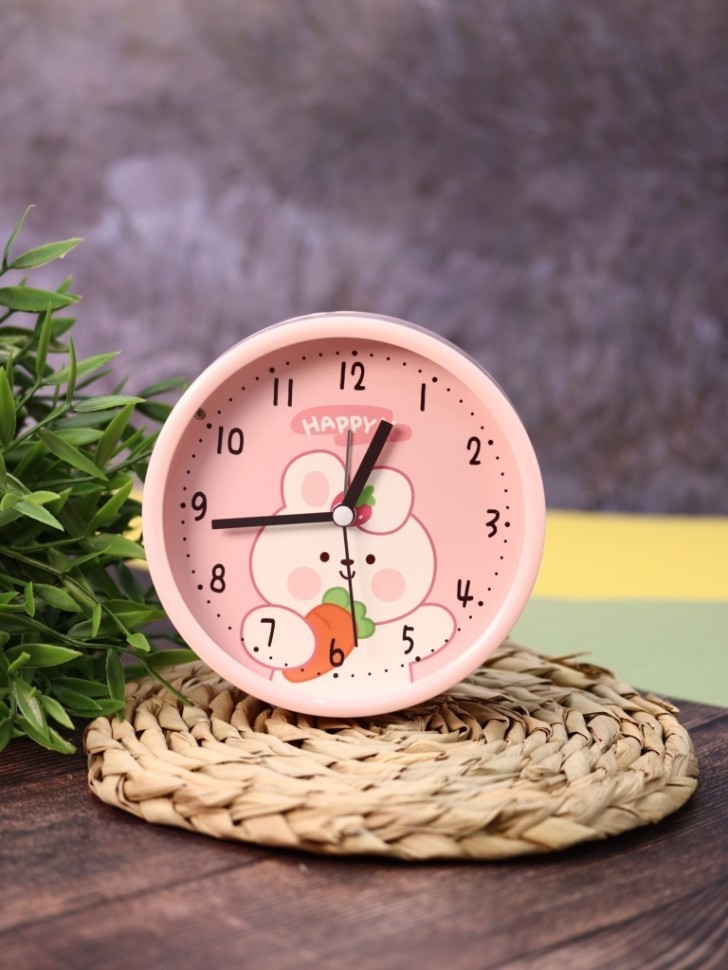Часы-будильник «Playful bunny», pink