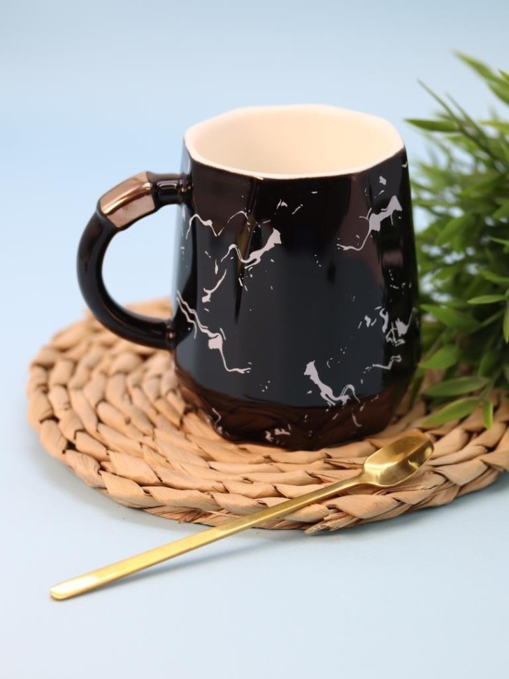 Кружка "Marmoreal" black (400 мл)