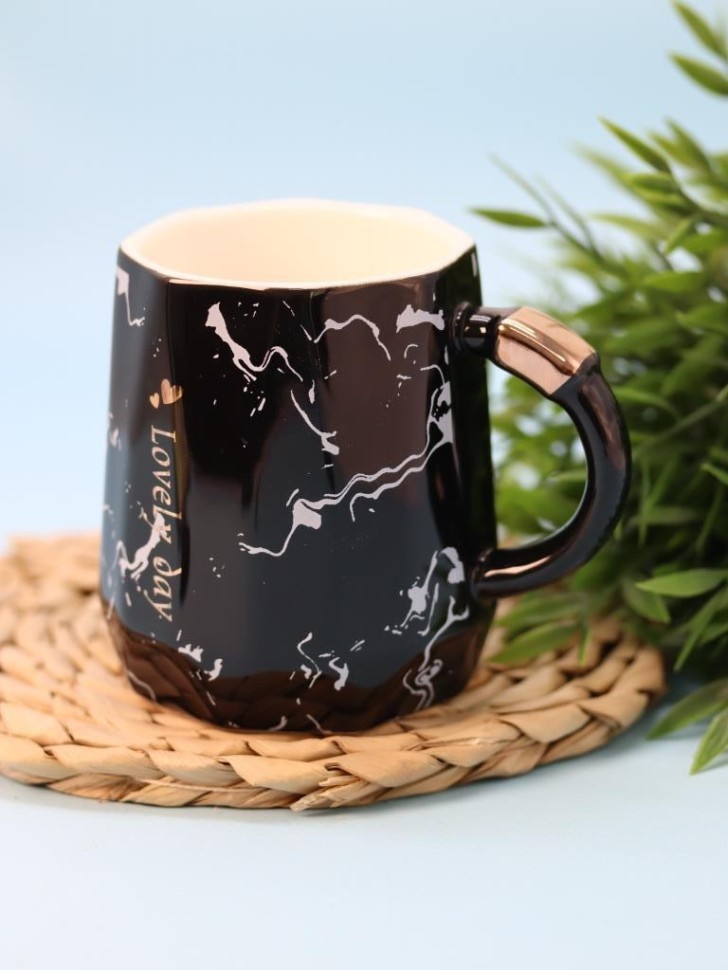 Кружка "Marmoreal" black (400 мл)