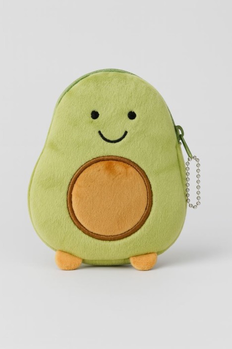 Кошелёк плюшевый &quot;Avocado&quot;, green (13,5*11 см) 