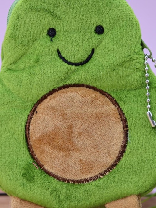 Кошелёк плюшевый &quot;Avocado&quot;, green (13,5*11 см) 