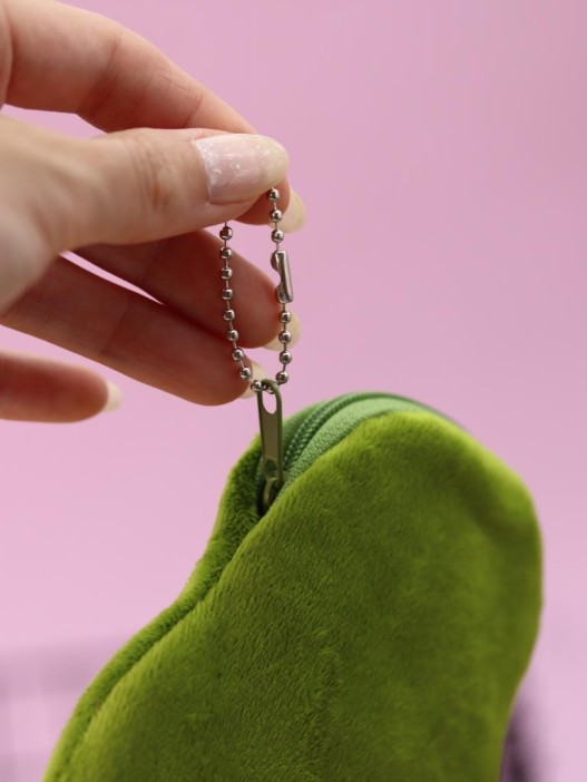 Кошелёк плюшевый &quot;Avocado&quot;, green (13,5*11 см) 