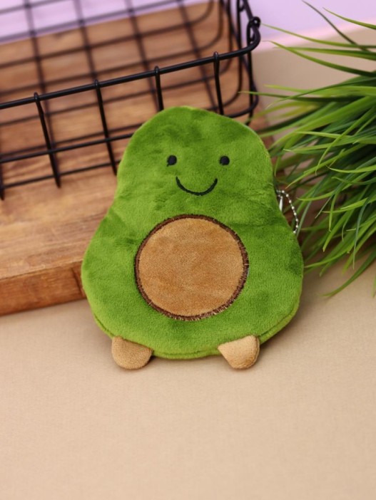 Кошелёк плюшевый &quot;Avocado&quot;, green (13,5*11 см) 