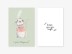 Набор двойных открыток 5 шт. "Мышка с пером", 10*15 см