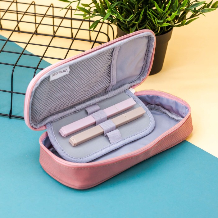 Пенал "Cute head hare", red 