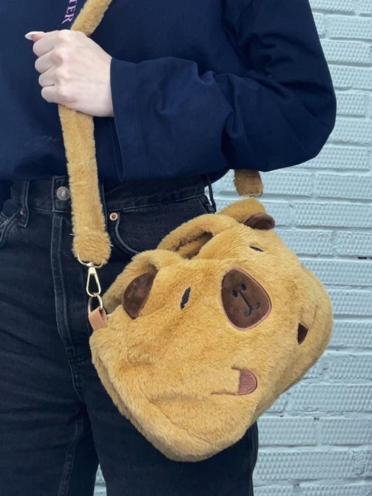 Плюшевая сумка &quot;Round capybara&quot;,  31*25 см 