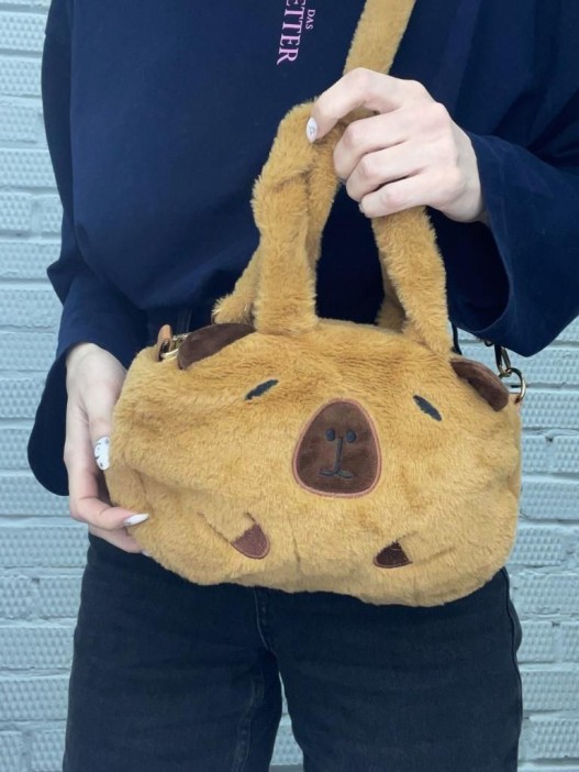 Плюшевая сумка &quot;Round capybara&quot;,  31*25 см 