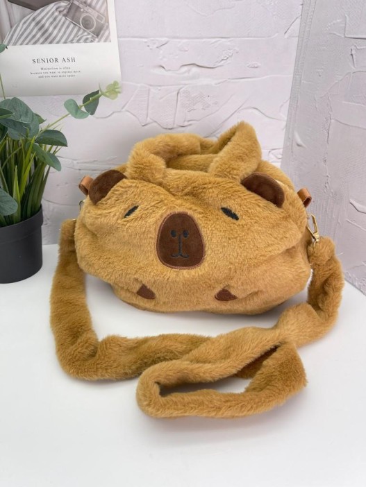 Плюшевая сумка &quot;Round capybara&quot;,  31*25 см 