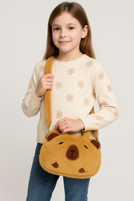 Плюшевая сумка &quot;Round capybara&quot;,  31*25 см 