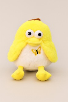 Мягкая игрушка "Гусь с бананом", белая, 16 см