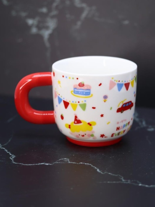 Кружка «Birthday party», red (450 ml) 