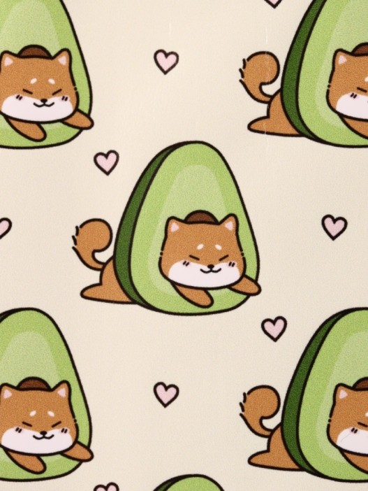 Обложка для паспорта Аниме «Many shiba inu avocado», плотность 600 мкм 