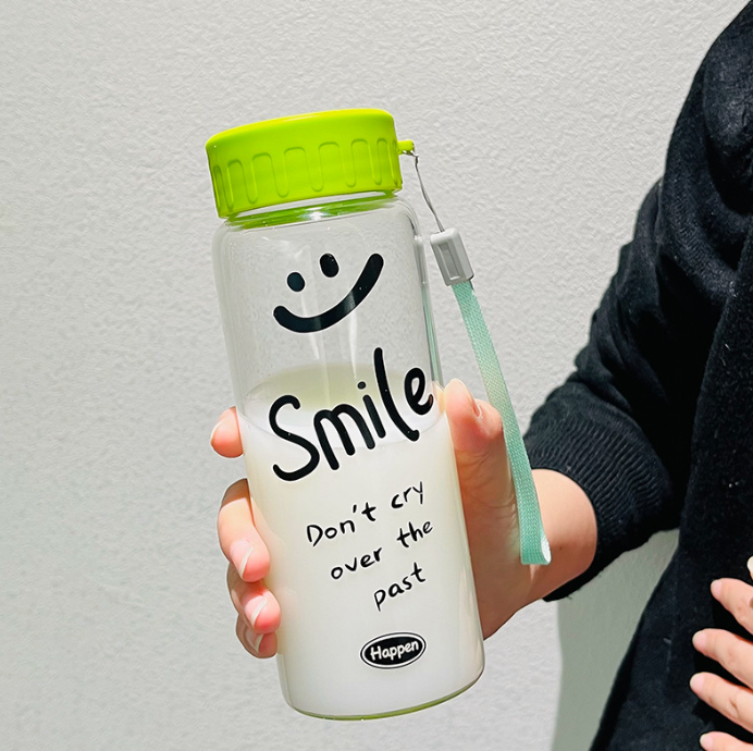 Спортивная бутылка «Smile!», green (440 мл) 