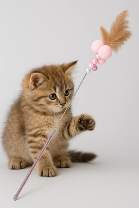 Игрушка-удочка для животных "Дразнилка" (55 см), mix 