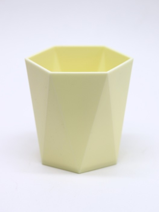 Стакан для зубных принадлежностей / канцелярских принадлежностей  «Triangle», yellow 