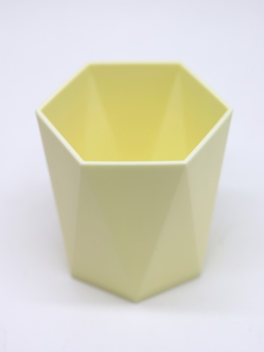 Стакан для зубных принадлежностей / канцелярских принадлежностей  «Triangle», yellow 