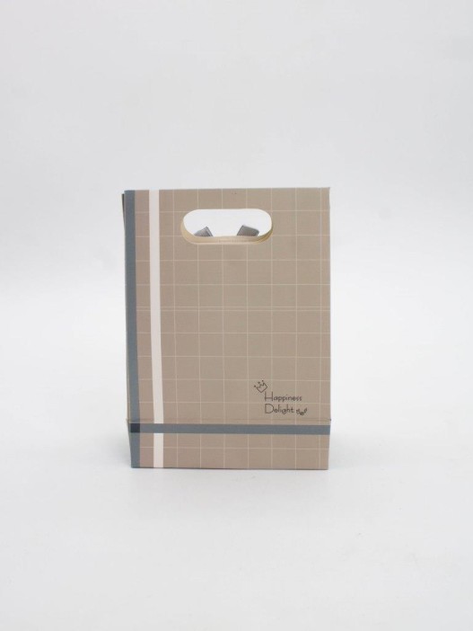 Пакет подарочный (XS) &quot;Simple plaid&quot;, green (12x6x16) 