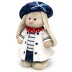 Мягкая игрушка &quot;Зайка Ми в морском комплекте (большой)&quot; (32 см) 