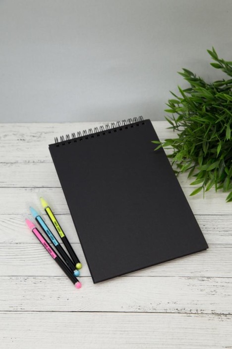 Фотоальбом "Relief", black (22,5 х 15 см) 