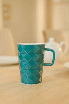 Кружка керамическая  "Simple Geometry", blue