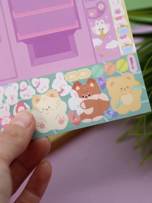 Наклейки-игра &quot;Showcase lilac new&quot; (20,5*11,5 см) 