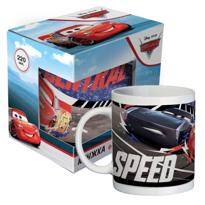 Кружка в подарочной упаковке &quot;Тачки. Дизайн 8&quot;, фарфор, (220 мл) 