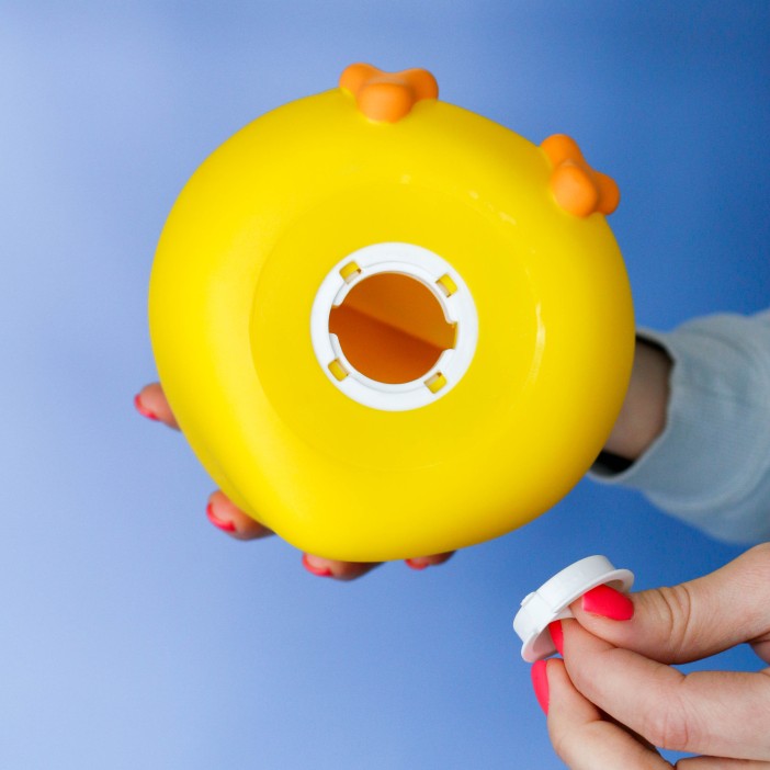 Копилка «Bonnet duck», yellow, (14 см), пластик 